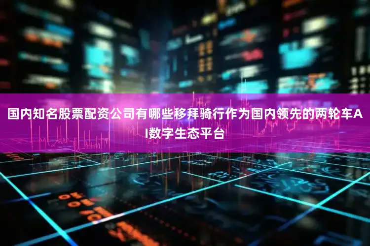 国内知名股票配资公司有哪些移拜骑行作为国内领先的两轮车AI数字生态平台