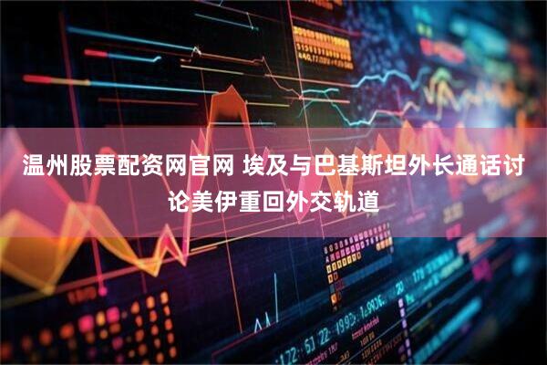 温州股票配资网官网 埃及与巴基斯坦外长通话讨论美伊重回外交轨道